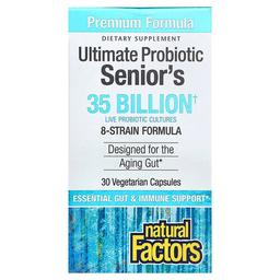 Natural Factors Ultimate Probiotic Senior S 30 Vegetarian Capsules