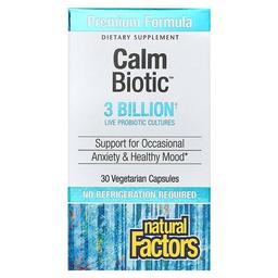 Natural Factors Calm Biotic 3 Billion 30 Vegetarian Capsules