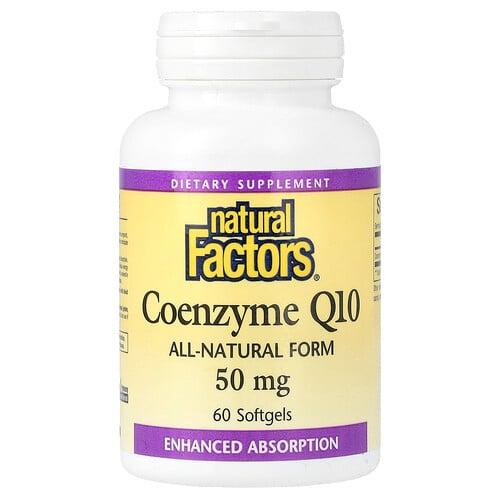 Natural Factors Coenzyme Q10 50 Mg 60 Softgels
