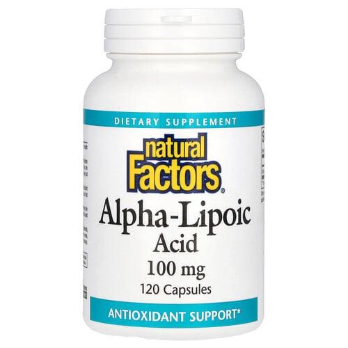Natural Factors Alpha Lipoic Acid 100 Mg 120 Capsules