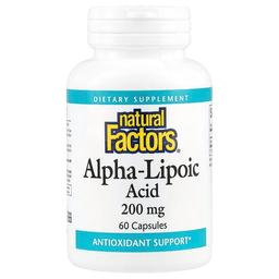 Natural Factors Alpha Lipoic Acid 200 Mg 60 Capsules