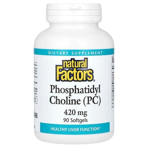 Natural Factors Phosphatidyl Choline Pc 420 Mg 90 Softgels
