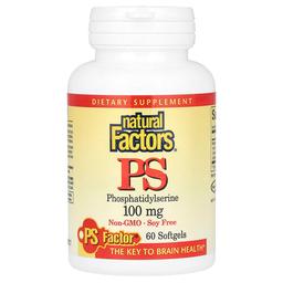 Natural Factors Ps Phosphatidylserine 100 Mg 60 Softgels
