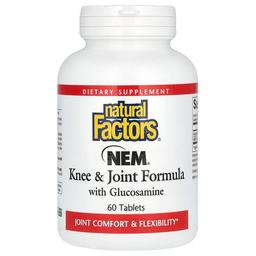 Natural Factors Nem Knee Joint Formula With Glucosamine 60 Tablets