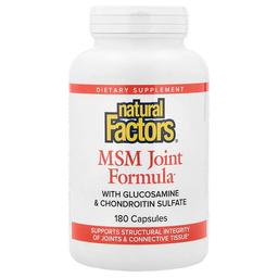 Natural Factors Msm Joint Formula With Glucosamine Chondroitin Sulfate 180 Capsules