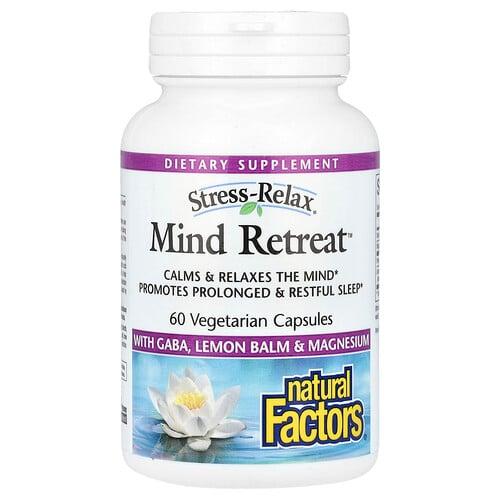 Natural Factors Stress Relax Mind Retreat 60 Vegetarian Capsules