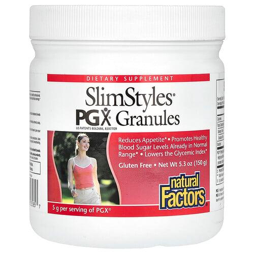Natural Factors Slimstyles Pgx Granules Unflavored 5 3 Oz 150 G