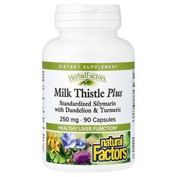 Natural Factors Herbal Factors Milk Thistle Plus 90 Capsules