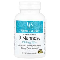 Natural Factors Womensense D Mannose 60 Vegetarian Capsules