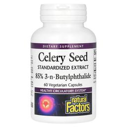 Natural Factors Celery Seed Standardized Extract 60 Vegetarian Capsules