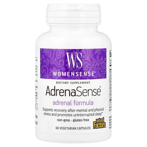 Natural Factors Womensense Adrenasense Adrenal Formula 60 Vegetarian Capsules