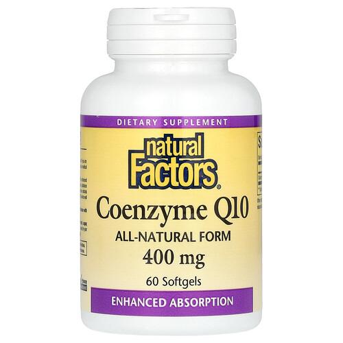 Natural Factors Coenzyme Q10 400 Mg 60 Softgels