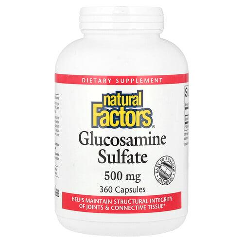 Natural Factors Glucosamine Sulfate 500 Mg 360 Capsules