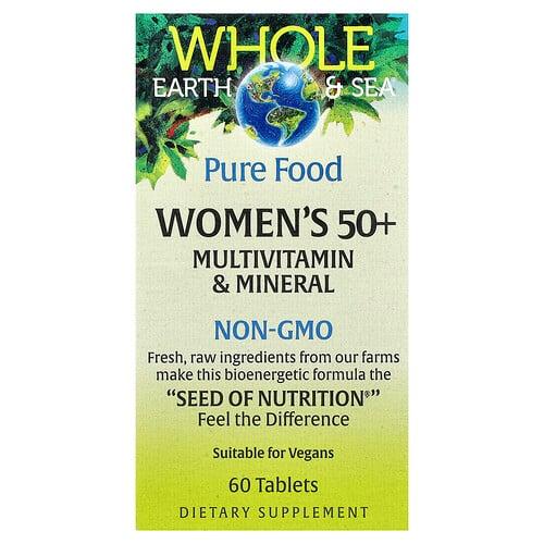 Natural Factors Whole Earth Sea Women S 50 Multivitamin Mineral 60 Tablets