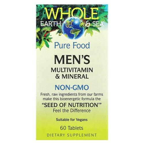 Natural Factors Whole Earth Sea Men S Multivitamin Mineral 60 Tablets