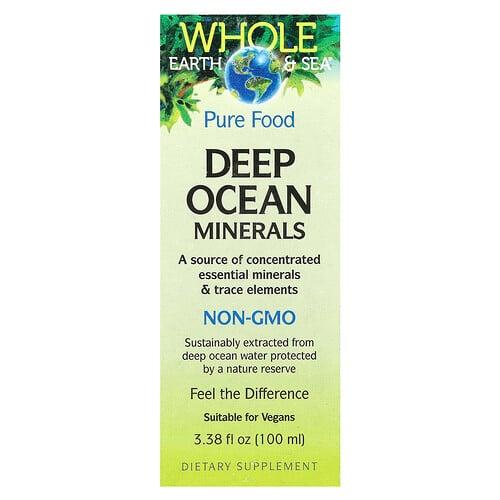 Natural Factors Whole Earth Sea Deep Ocean Minerals 3 38 Fl Oz 100 Ml