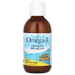 Natural Factors Searich Omega 3 Delicious Lemon Meringue 6 76 Fl Oz 200 Ml