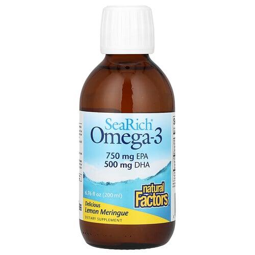 Natural Factors Searich Omega 3 Delicious Lemon Meringue 6 76 Fl Oz 200 Ml product image