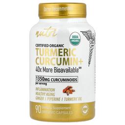 Nutri Organic Turmeric Curcumin 90 Organic Capsules
