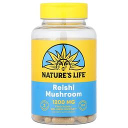 Nature S Life Reishi Mushroom 100 Capsules 600 Mg Per Capsule
