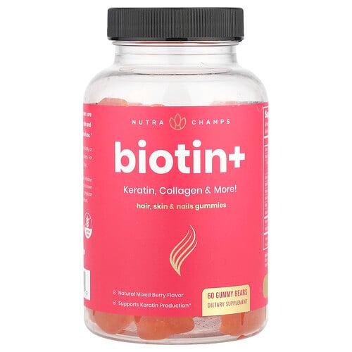 Nutrachamps Biotin Mixed Berry 60 Gummy Bears product image