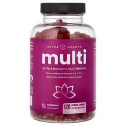 Nutrachamps Multi Perfect Women S Multivitamin Gummies Raspberry 120 Vitamin Gummies
