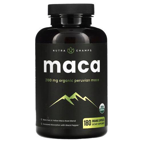 Nutrachamps Maca 180 Organic Capsules product image