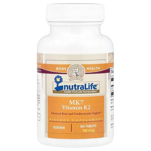 Nutralife Mk7 Vitamin K2 100 Mcg 365 Tablets product image