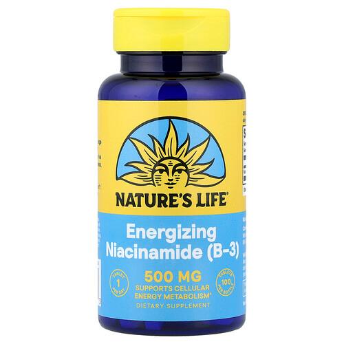 Nature S Life Energizing Niacinamide B 3 500 Mg 100 Tablets product image