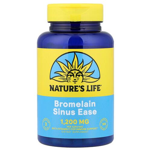 Nature S Life Bromelain Sinus Ease 100 Capsules product image
