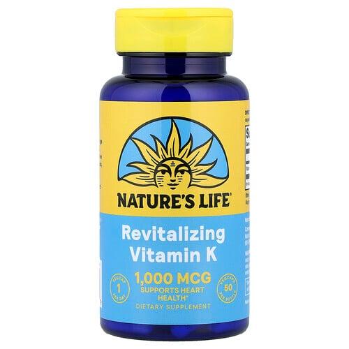 Nature S Life Revitalizing Vitamin K 1 000 Mcg 50 Vegcaps