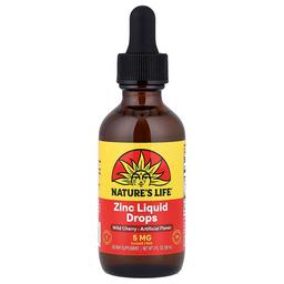 Nature S Life Zinc Liquid Drops Wild Cherry 2 Fl Oz 59 Ml