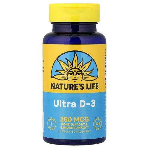 Nature S Life Ultra D 3 250 Mcg 100 Softgels
