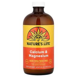 Nature S Life Calcium Magnesium Natural Orange 16 Fl Oz 473 Ml