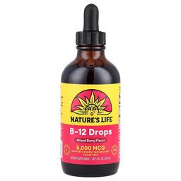 Nature S Life B 12 Drops Mixed Berry 5 000 Mcg 4 Fl Oz 120 Ml