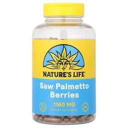 Nature S Life Saw Palmetto Berries 250 Capsules 580 Mg Per Capsule