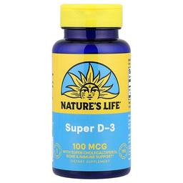 Nature S Life Super D 3 100 Mcg 100 Softgels