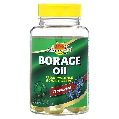Nature S Life Vegetarian Borage Oil 60 Vegetarian Softgels 1 000 Mg Per Softgel