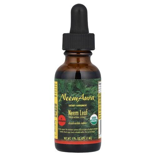 Neemaura Neem Leaf Liquid Herbal Extract 1 Fl Oz 29 57 Ml