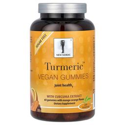New Nordic Turmeric Vegan Gummies With Curcuma Extract Mango Orange 60 Gummies 150 Mg Per Gummy