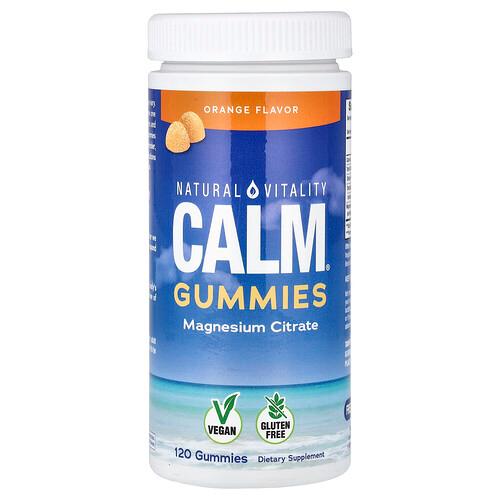 Natural Vitality Calm Gummies Orange 120 Gummies