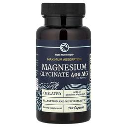 Nobi Nutrition Magnesium Glycinate Maximum Absorption 120 Capsules 200 Mg Per Capsule