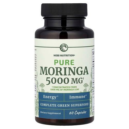 Nobi Nutrition Pure Moringa 5 000 Mg 60 Capsules