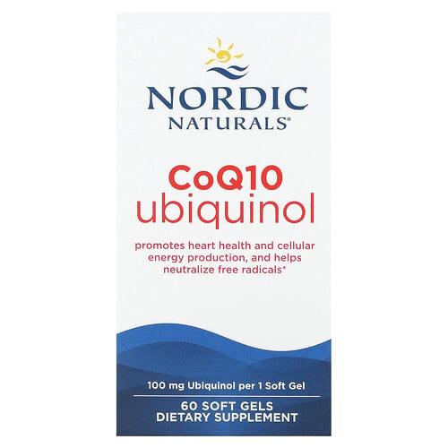 Nordic Naturals Coq10 Ubiquinol 100 Mg 60 Soft Gels product image