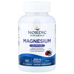 Nordic Naturals Magnesium Gummies Blueberry Lavender 60 Gummies 100 Mg Per Gummy