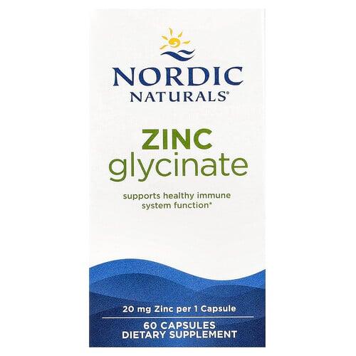 Nordic Naturals Zinc Glycinate 20 Mg 60 Capsules