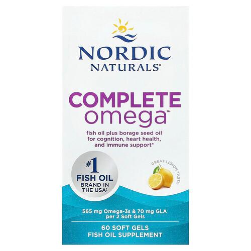 Nordic Naturals Complete Omega Lemon 60 Soft Gels