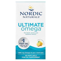 Nordic Naturals Ultimate Omega Lemon 60 Soft Gels 640 Mg Per Soft Gel