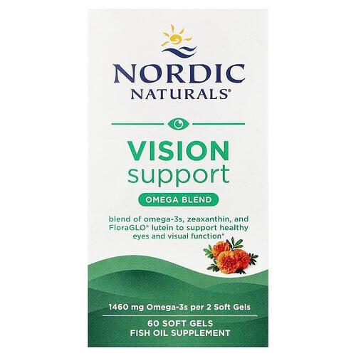 Nordic Naturals Vision Support Omega Blend 60 Soft Gels