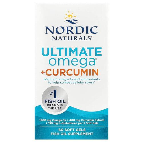 Nordic Naturals Ultimate Omega Curcumin 60 Soft Gels
